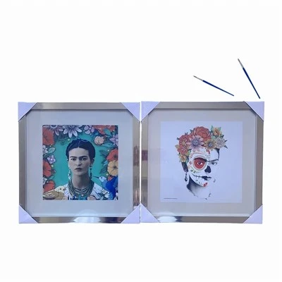 Flerfärgad Canvas målarram